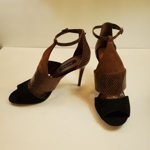 White House / Black Market,  Katy Pumps, suede and snakeskin print, size…